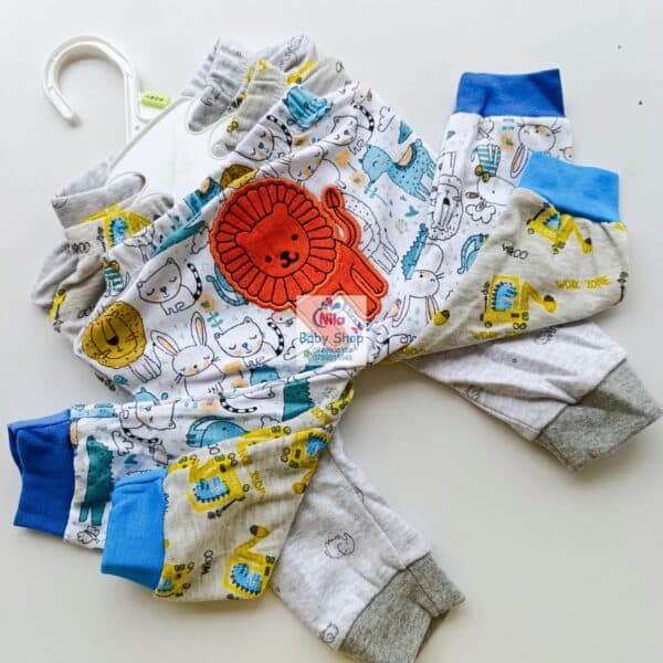 3PC Infant Boy Cotton Pants Set - Image 7