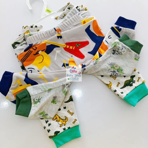 3PC Infant Boy Cotton Pants Set - Image 6
