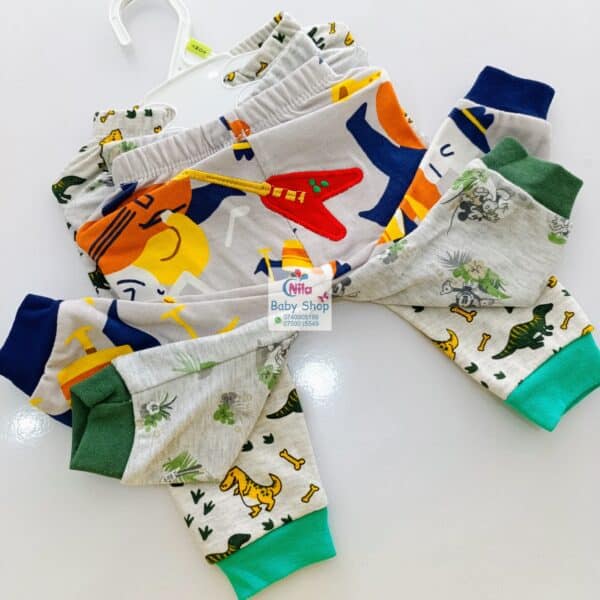 3PC Infant Boy Cotton Pants Set - Image 5