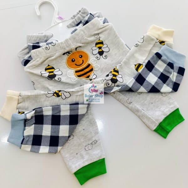 3PC Infant Boy Cotton Pants Set - Image 4