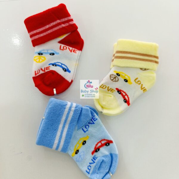 3PCs Cotton Socks Set (Boys) - Image 5