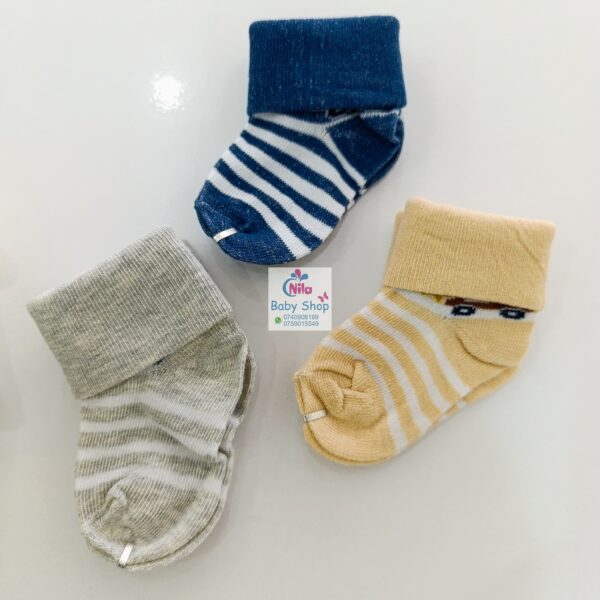 3PCs Cotton Socks Set (Boys) - Image 2