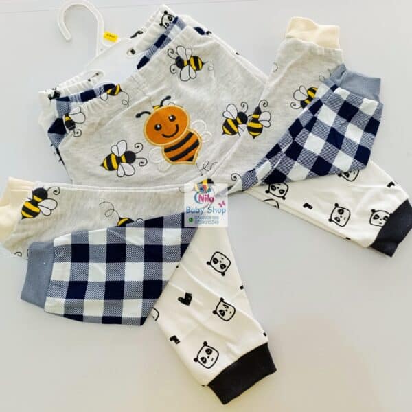 3PC Infant Boy Cotton Pants Set - Image 6