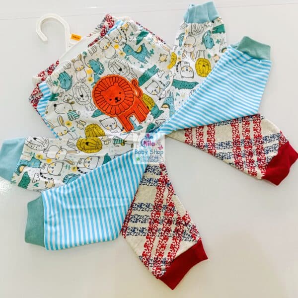 3PC Infant Boy Cotton Pants Set - Image 3