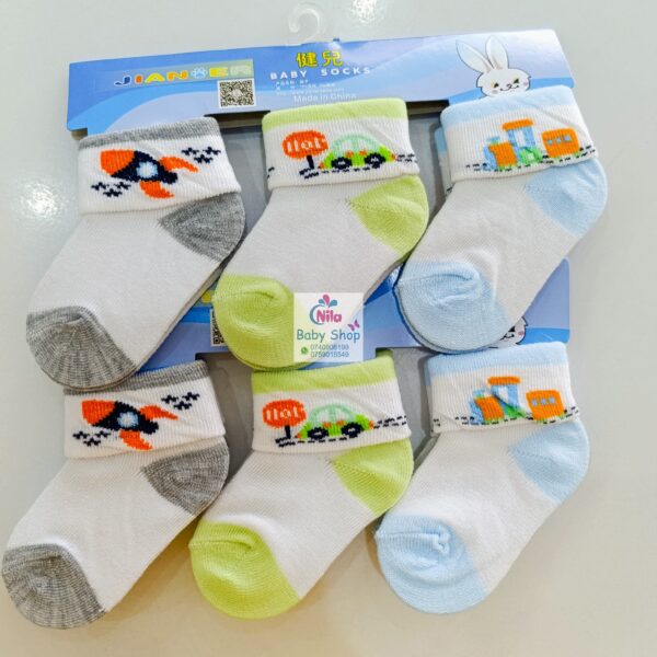 3PCs Cotton Socks Set (Boys) - Image 14
