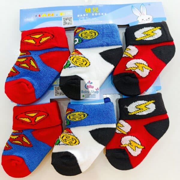 3PCs Cotton Socks Set (Boys) - Image 17