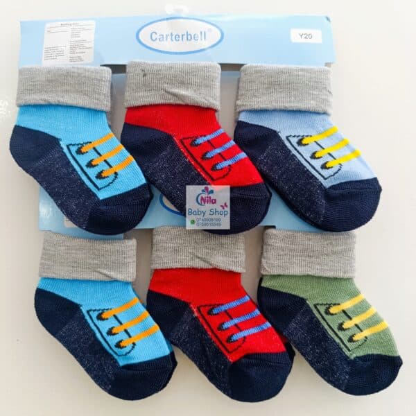 3PCs Cotton Socks Set (Boys) - Image 2