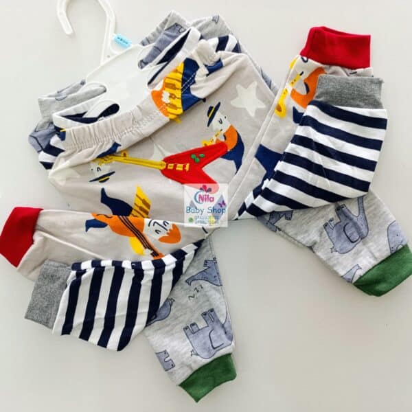 3PC Infant Boy Cotton Pants Set - Image 13