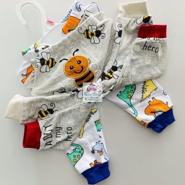 3PC Infant Boy Cotton Pants Set - Image 10