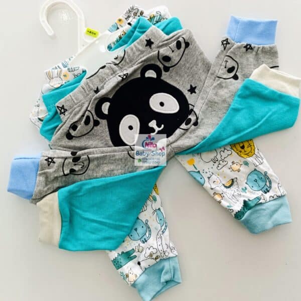3PC Infant Boy Cotton Pants Set