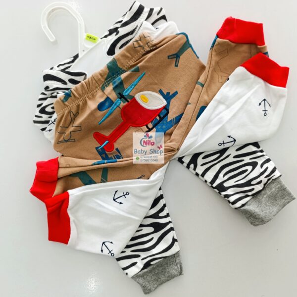 3PC Infant Boy Cotton Pants Set - Image 9