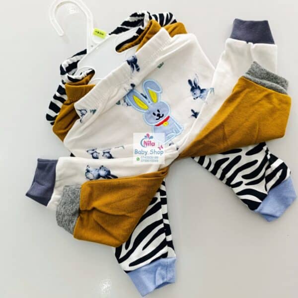 3PC Infant Boy Cotton Pants Set - Image 6