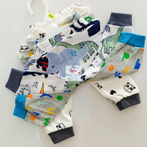 3PC Infant Boy Cotton Pants Set - Image 2