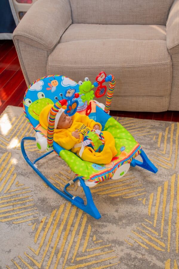 Baby Rocker with Musical Toy Bar & Vibrations