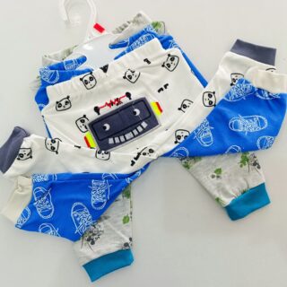 3PC Infant Boy Cotton Pants Set