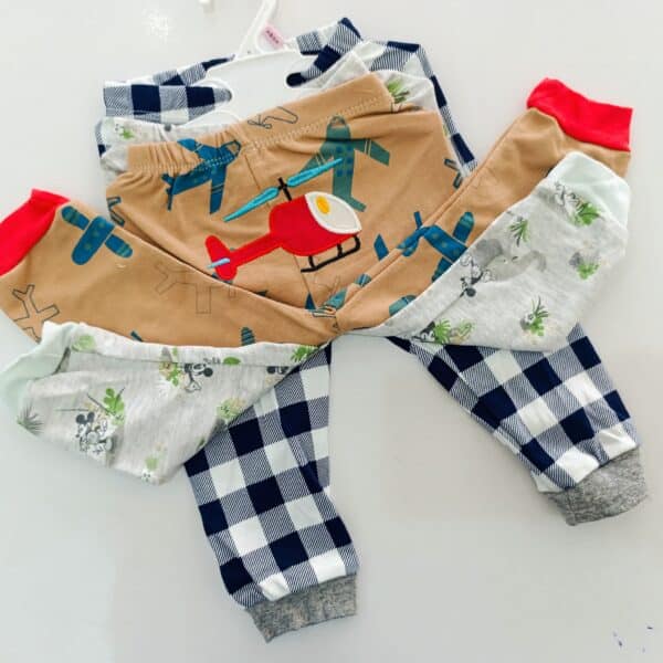 3PC Infant Boy Cotton Pants Set - Image 7