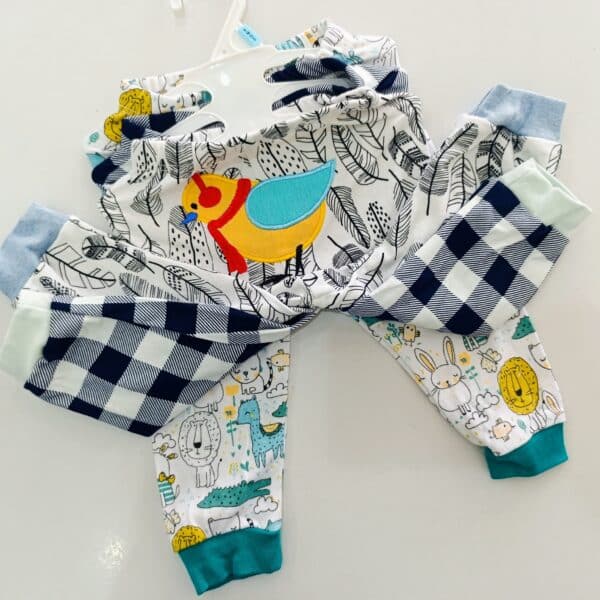 3PC Infant Boy Cotton Pants Set - Image 3