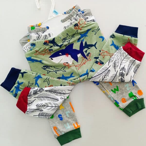 3PC Infant Boy Cotton Pants Set - Image 2