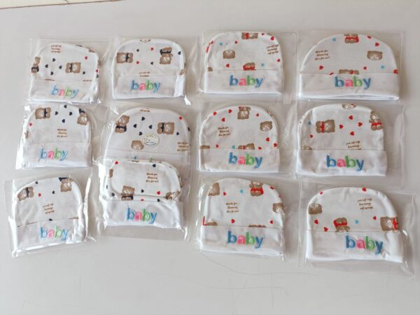 Cute Cartoon Print Newborn Baby Caps