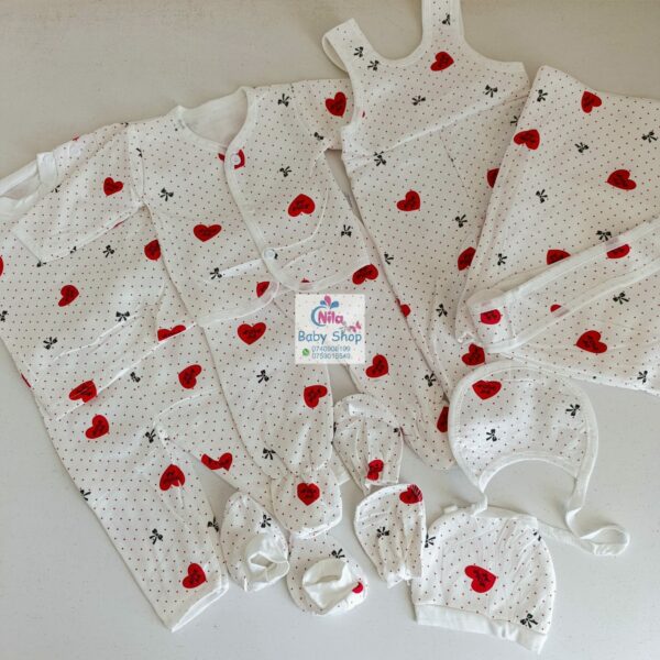 11 Pieces Unisex Newborn Baby Receiving Set - Image 5