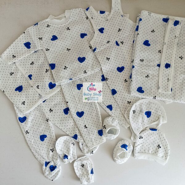 11 Pieces Unisex Newborn Baby Receiving Set - Image 3