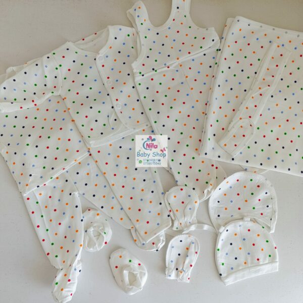 11 Pieces Unisex Newborn Baby Receiving Set - Image 2