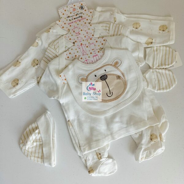 8-Piece Cotton Receiving Set for a Newborn - Image 8