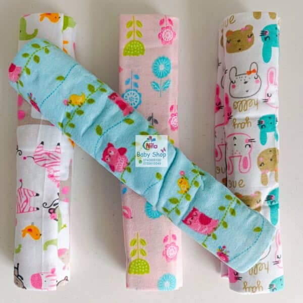 4 Piece Cotton Flannel Baby Receiving Wraps - Image 16