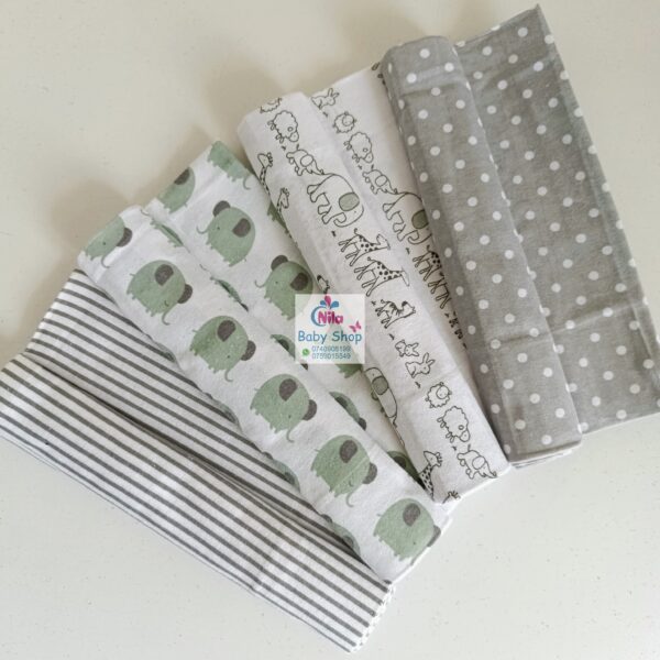 6 Piece Cotton Flannel Receiving Set - Image 13