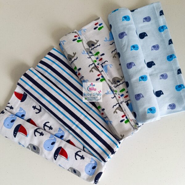 6 Piece Cotton Flannel Receiving Set - Image 11