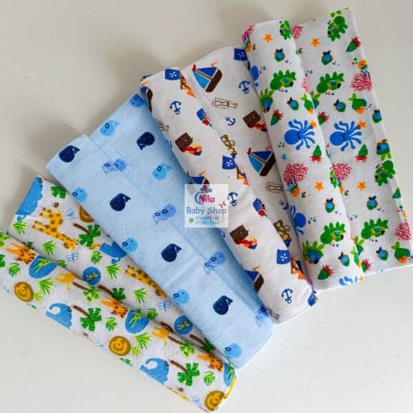 6 Piece Cotton Flannel Receiving Set - Image 9