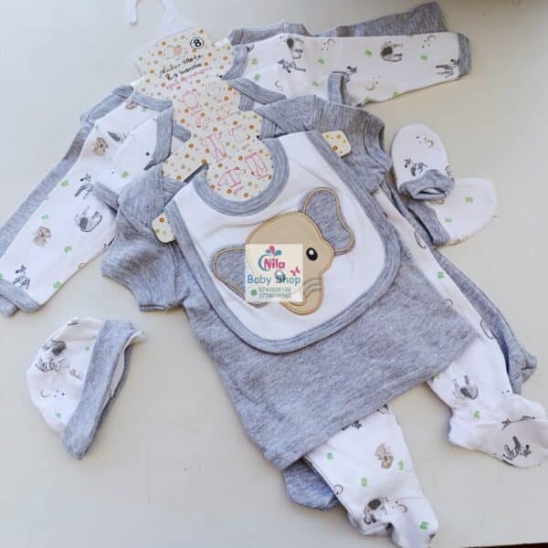 8-Piece Cotton Receiving Set for a Newborn - Image 13