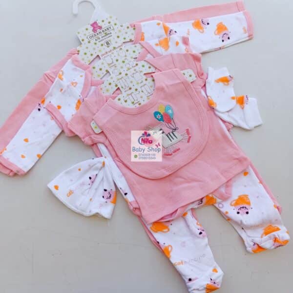 8-Piece Cotton Receiving Set for a Newborn - Image 8