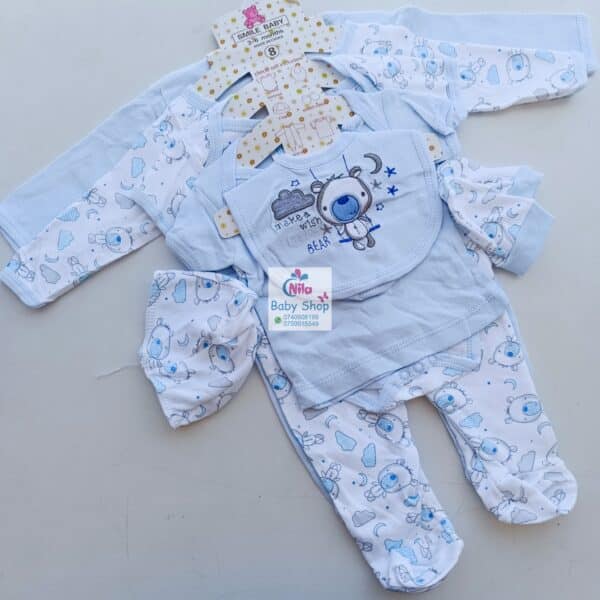 8-Piece Cotton Receiving Set for a Newborn - Image 5