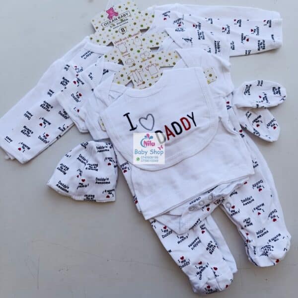 8-Piece Cotton Receiving Set for a Newborn - Image 4