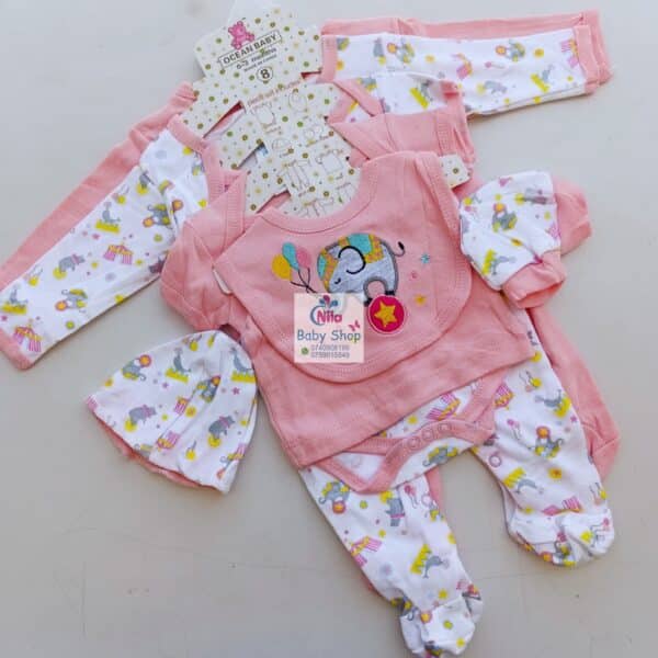 8-Piece Cotton Receiving Set for a Newborn - Image 3