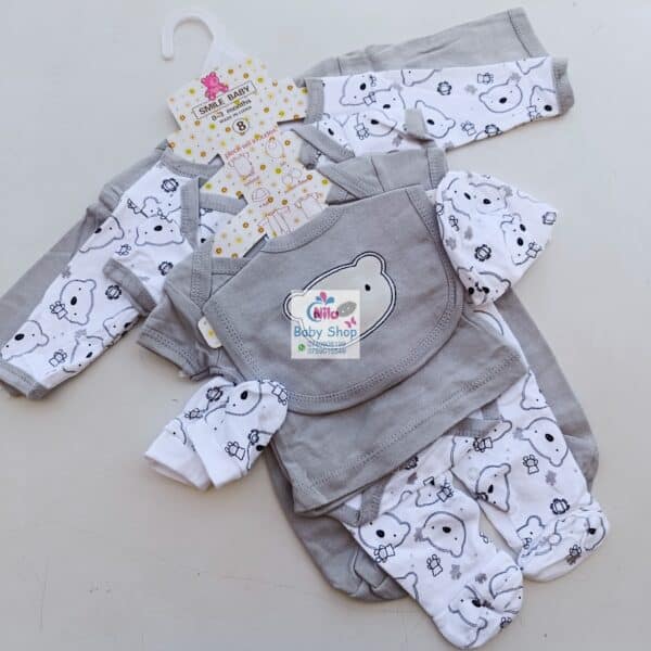 8-Piece Cotton Receiving Set for a Newborn - Image 2