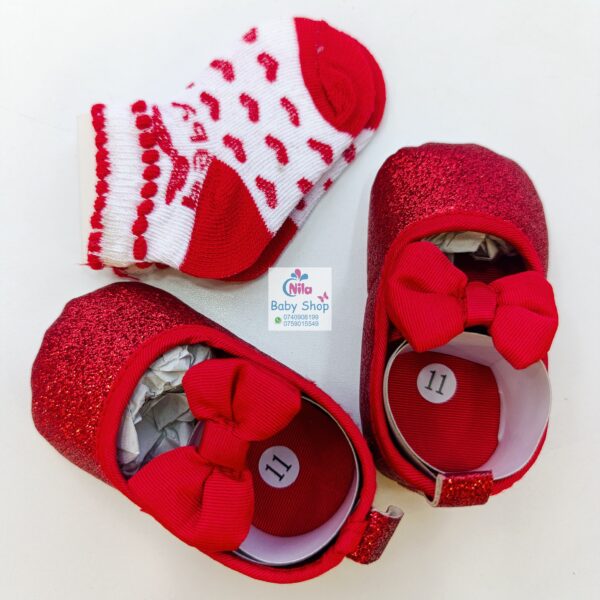 Baby Girl Crib Shoes with Soft Sole (pre-walkers) - Image 2