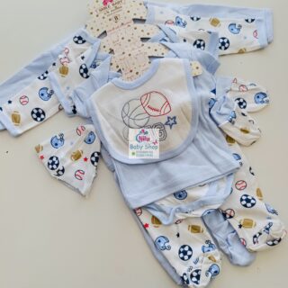8-Piece Cotton Receiving Set for a Newborn