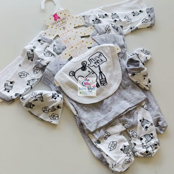 8-Piece Cotton Receiving Set for a Newborn - Image 5