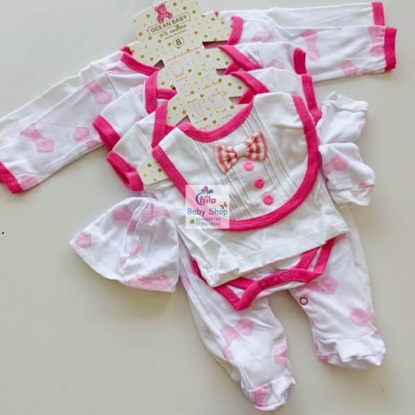 8-Piece Cotton Receiving Set for a Newborn - Image 6