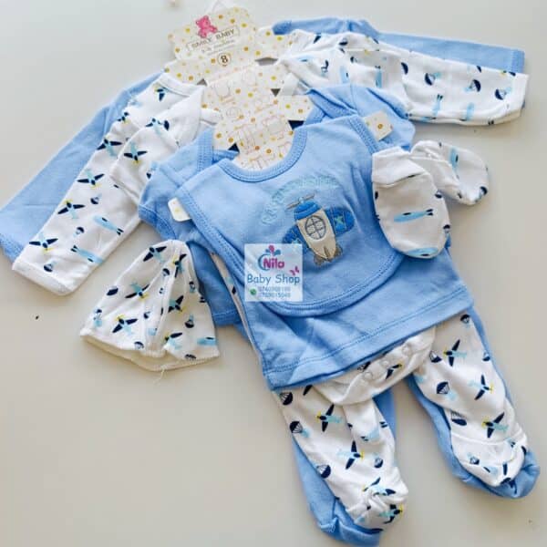 8-Piece Cotton Receiving Set for a Newborn - Image 4