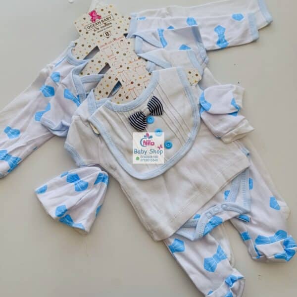 8-Piece Cotton Receiving Set for a Newborn - Image 3