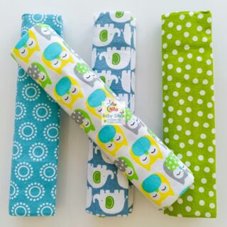 4 Piece Cotton Flannel Baby Receiving Wraps