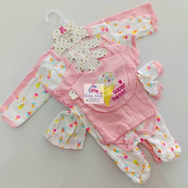 8-Piece Cotton Receiving Set for a Newborn - Image 9