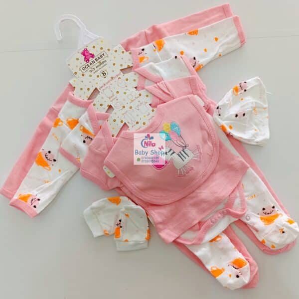8-Piece Cotton Receiving Set for a Newborn - Image 4