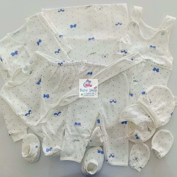 11 Pieces Unisex Newborn Baby Receiving Set - Image 6