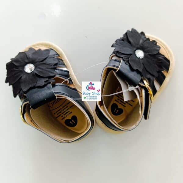 Baby Girl Crib Shoes with Soft Sole (pre-walkers) - Image 3
