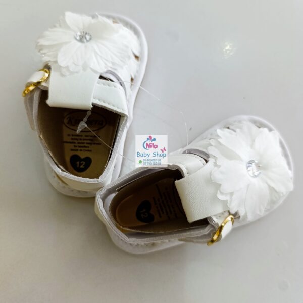 Baby Girl Crib Shoes with Soft Sole (pre-walkers) - Image 4