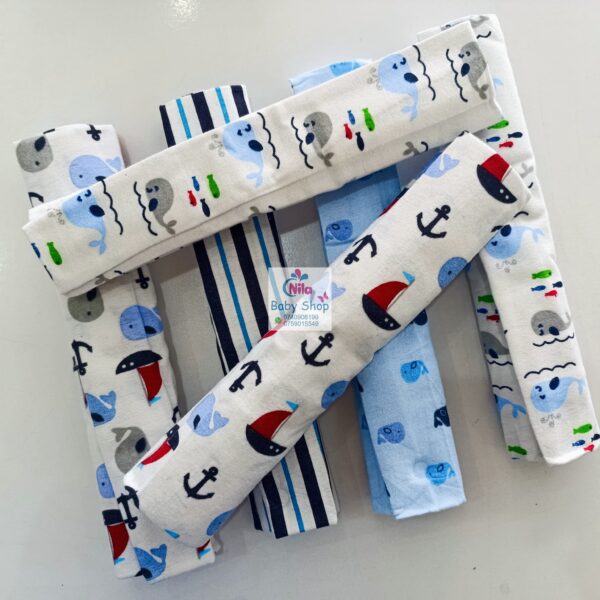 6 Piece Cotton Flannel Receiving Set - Image 13